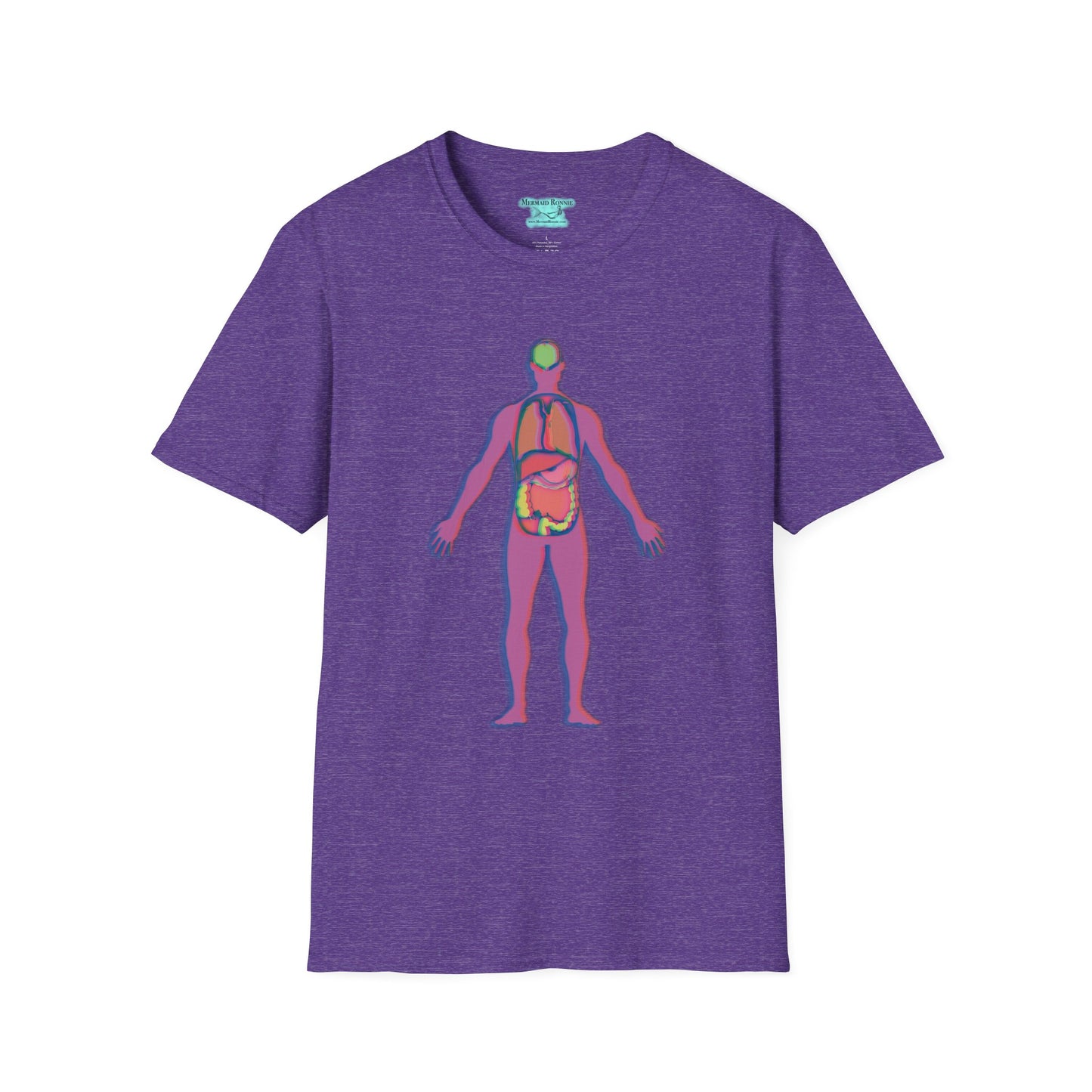 Human Anatomy Graphic T-Shirt, Unisex Internal Organs Tee, Biology Gift