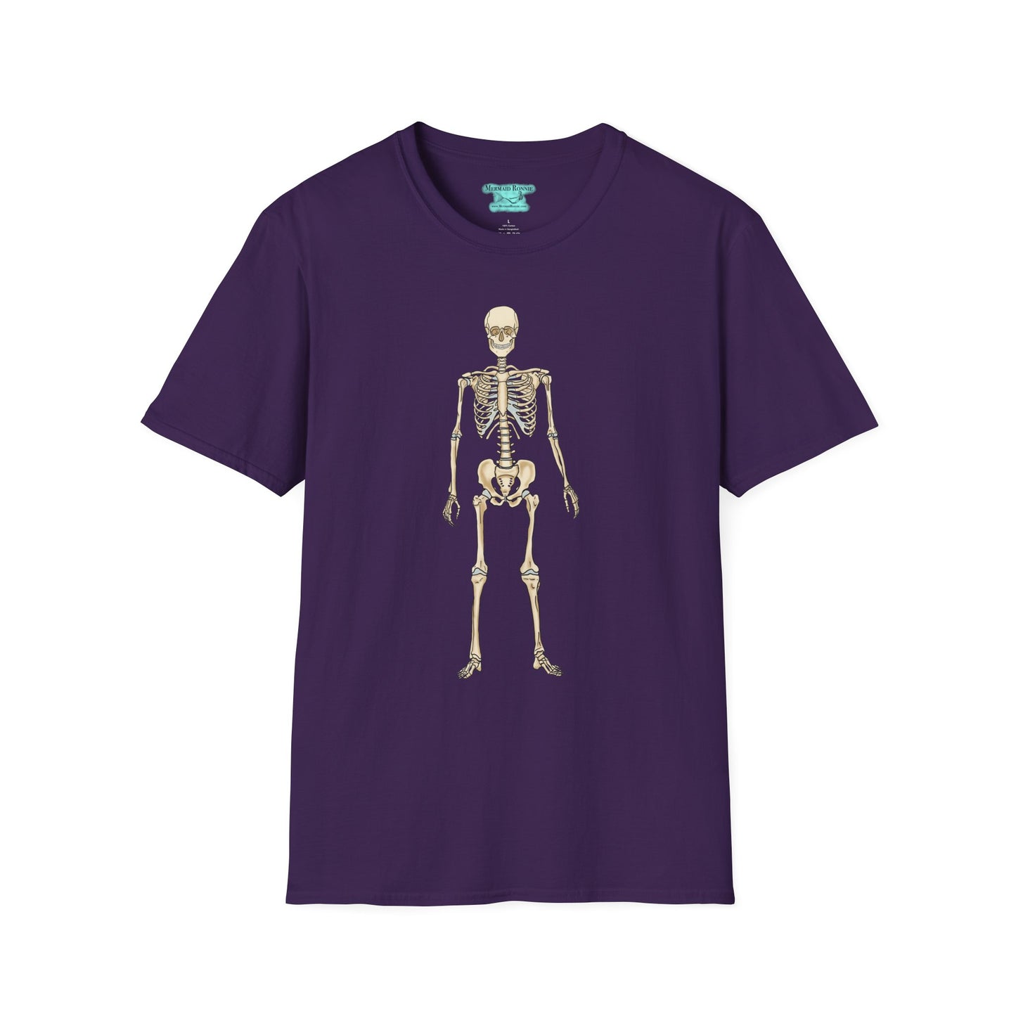 Anatomical Skeleton Graphic T-Shirt, Unisex Short Sleeve Tee, Human Anatomy Gift