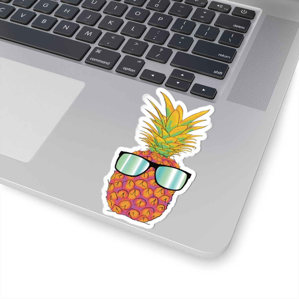 Pineapple in Sunglasses Sticker, Tropical Fruit Vinyl Decal, Summer Vibes Sticker