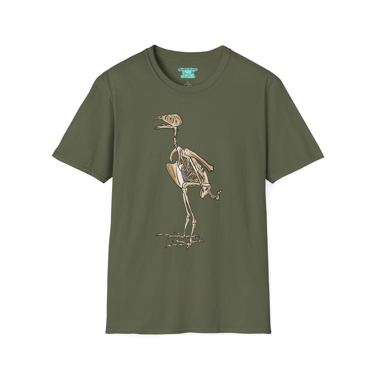 Peregrine Falcon T-Shirt, Bird Skeleton Graphic Tee, Unisex Short Sleeve