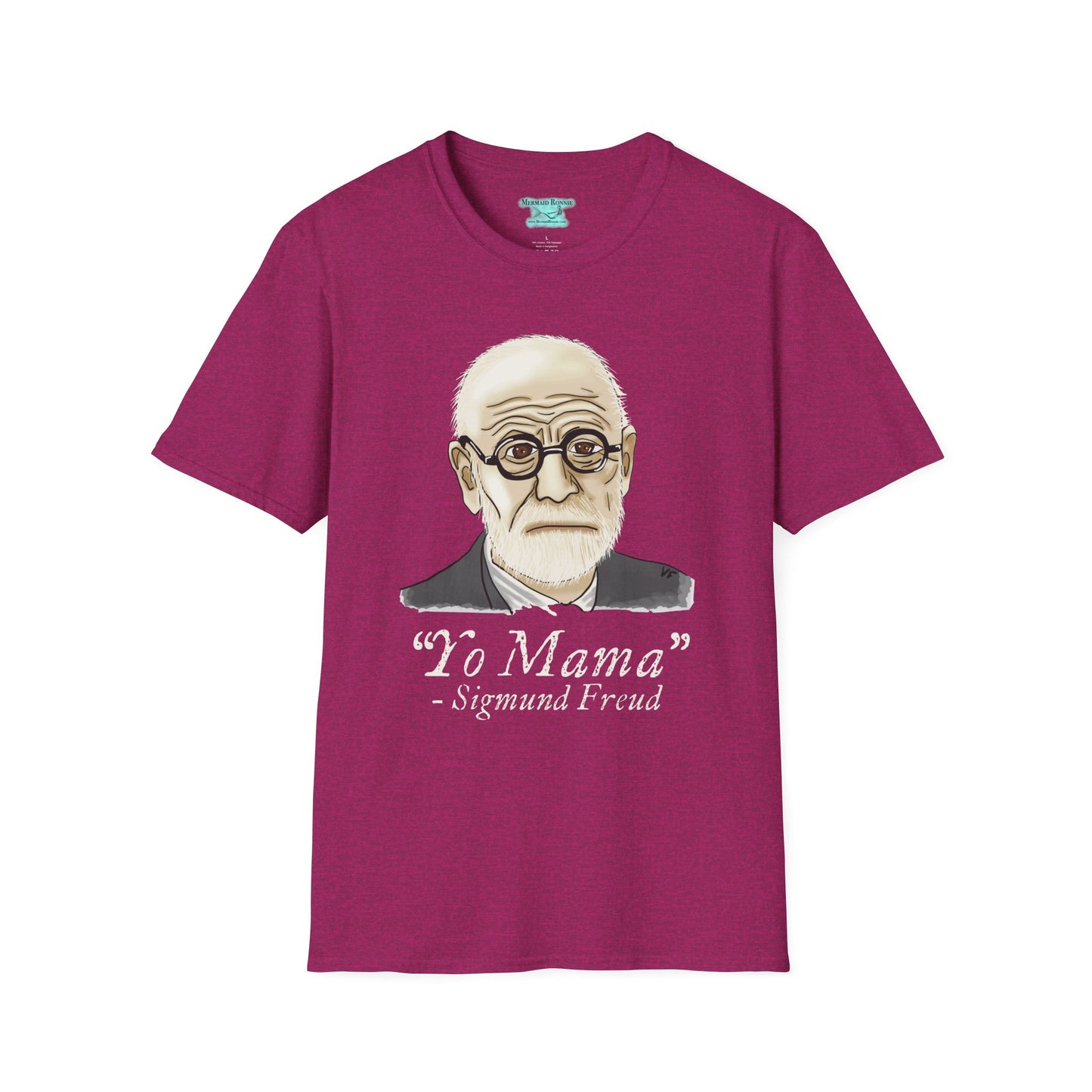 Funny Psychology T-Shirt, Sigmund Freud Graphic Tee, Yo Mama Joke, Unisex Short Sleeve