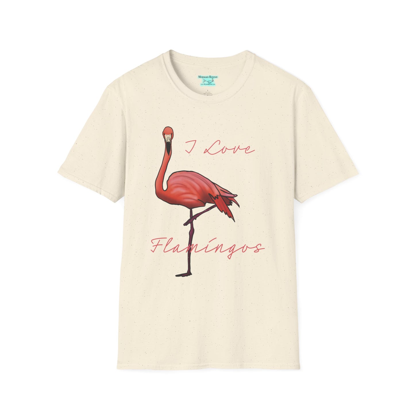 Flamingo T-Shirt, I Love Flamingos Unisex Tee, Flamingo Facts, Printed on Front and Back