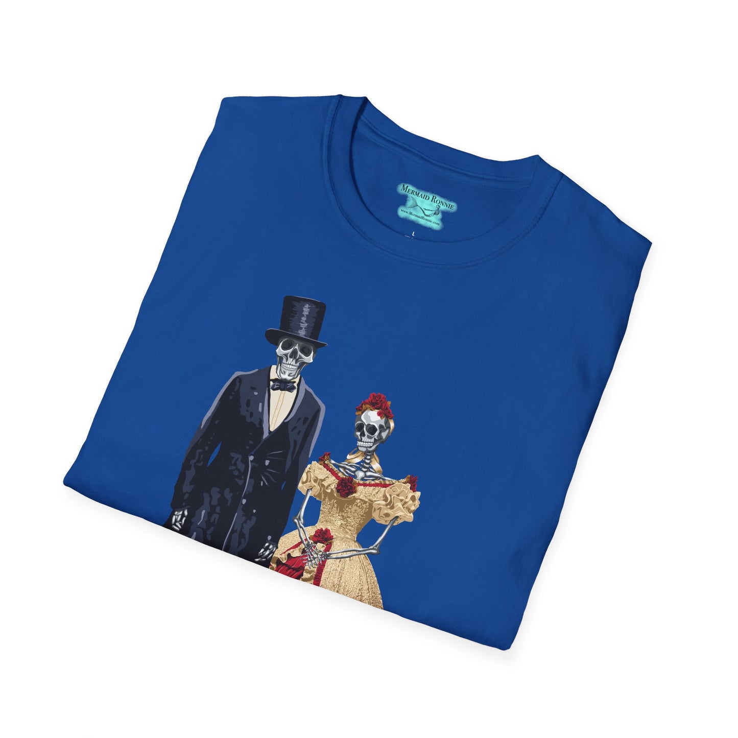 President Lincoln Graphic T-Shirt, Skeleton Abraham and Mary Todd Lincoln Shirt
