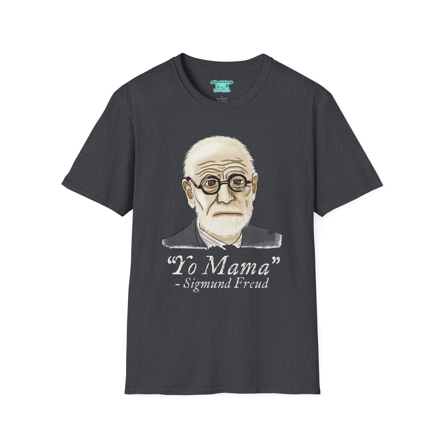 Funny Psychology T-Shirt, Sigmund Freud Graphic Tee, Yo Mama Joke, Unisex Short Sleeve