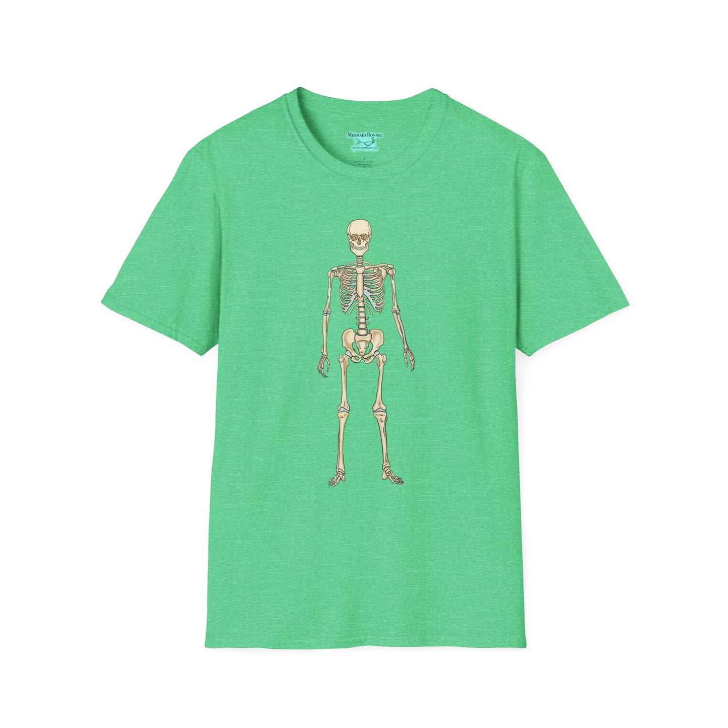 Anatomical Skeleton Graphic T-Shirt, Unisex Short Sleeve Tee, Human Anatomy Gift