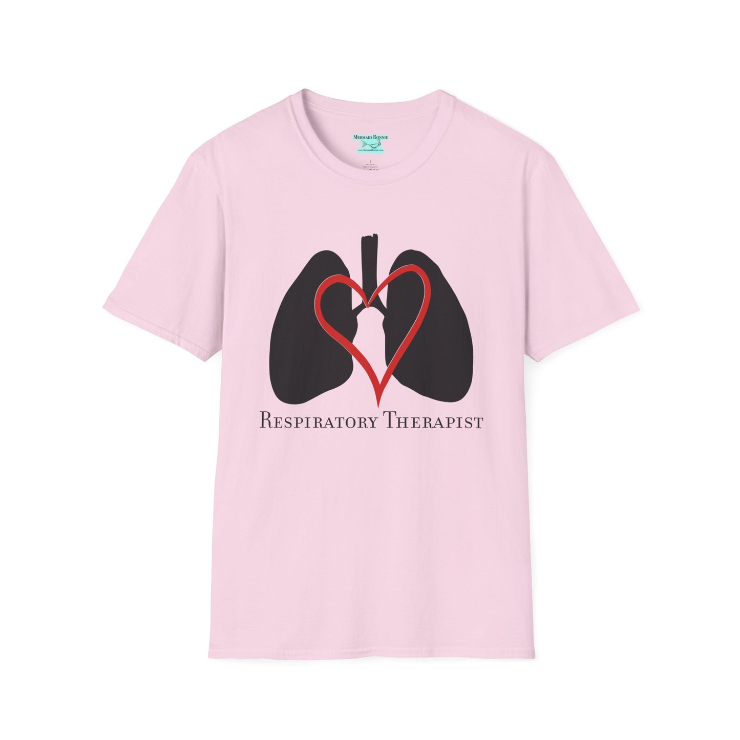 Respiratory Therapist T-Shirt, Lungs and Heart Unisex Short Sleeve Tee
