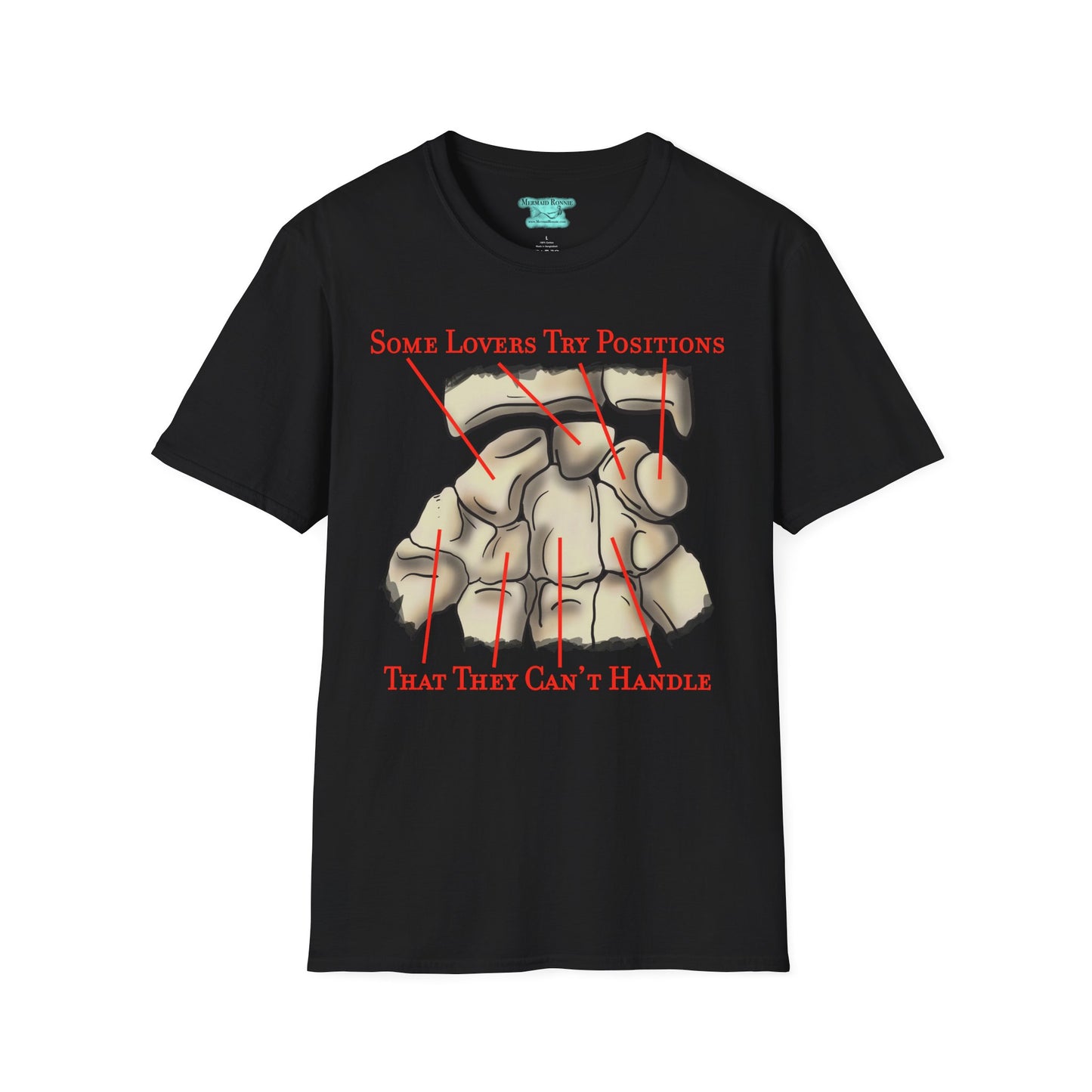 Funny Anatomy T-Shirt, Carpal Bones Mnemonic Graphic Tee, Some Lovers Try Positions That They Can’t Handle
