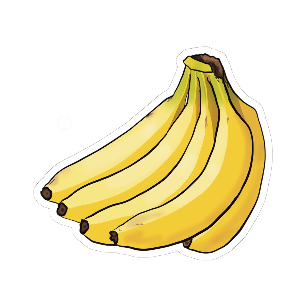 Bunch of Bananas Vinyl Decal, Banana Sticker, Tropical Fruit Sticker