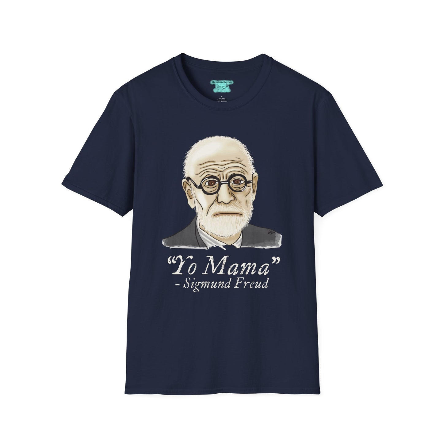 Funny Psychology T-Shirt, Sigmund Freud Graphic Tee, Yo Mama Joke, Unisex Short Sleeve
