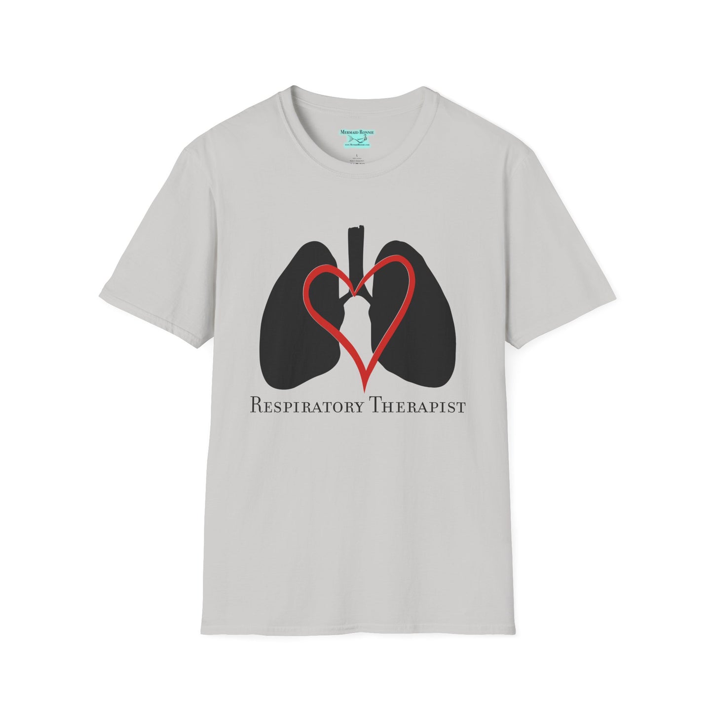 Respiratory Therapist T-Shirt, Lungs and Heart Unisex Short Sleeve Tee