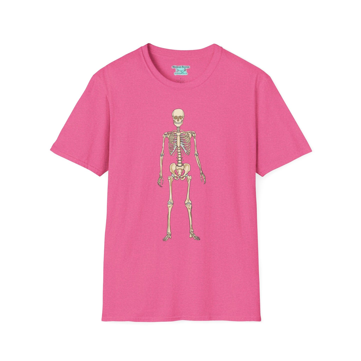 Anatomical Skeleton Graphic T-Shirt, Unisex Short Sleeve Tee, Human Anatomy Gift