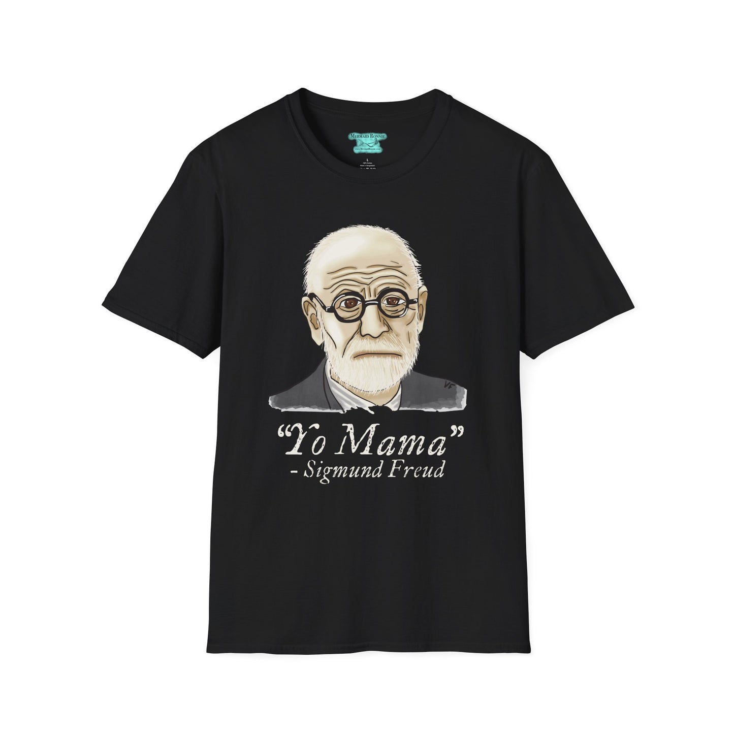 Funny Psychology T-Shirt, Sigmund Freud Graphic Tee, Yo Mama Joke, Unisex Short Sleeve