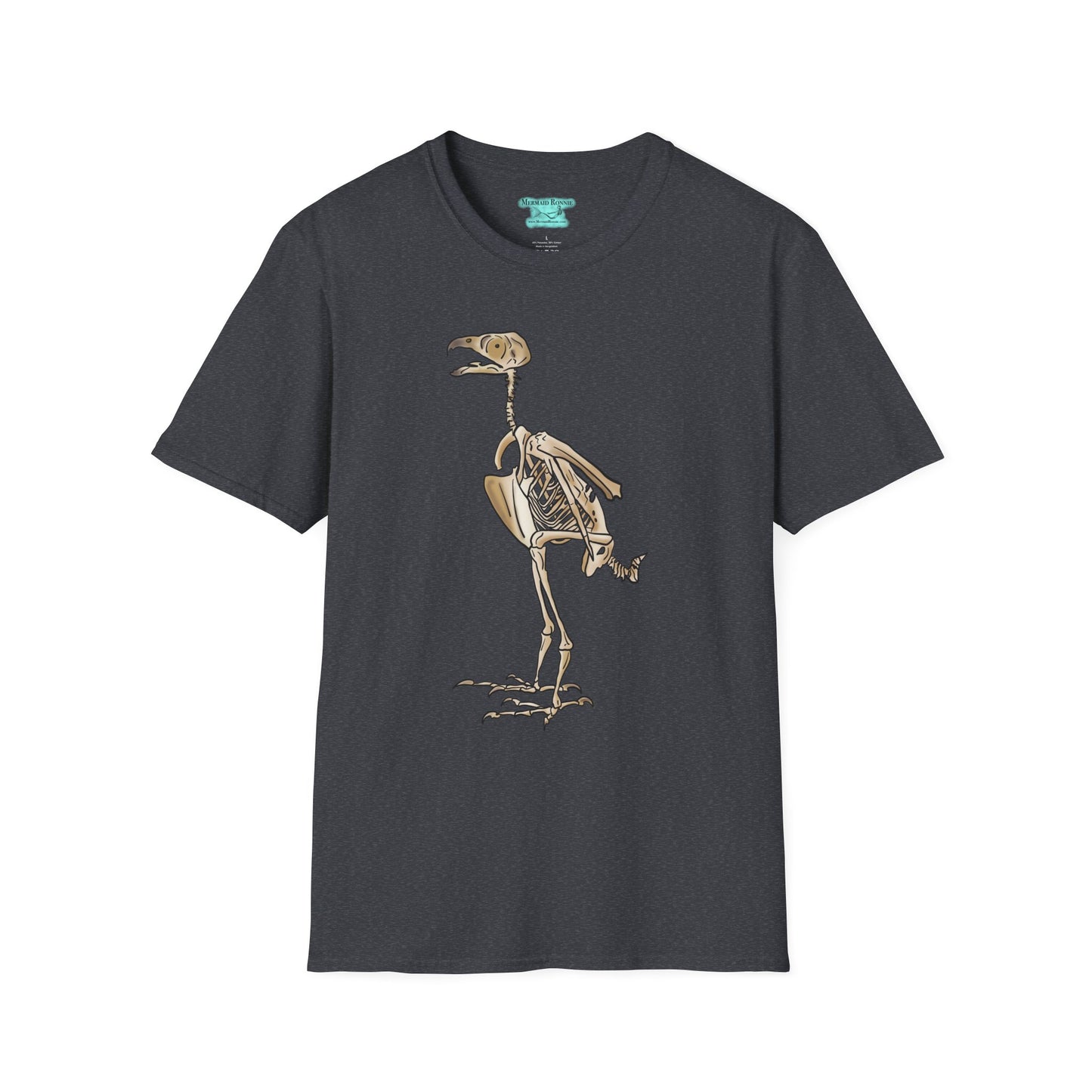 Peregrine Falcon T-Shirt, Bird Skeleton Graphic Tee, Unisex Short Sleeve