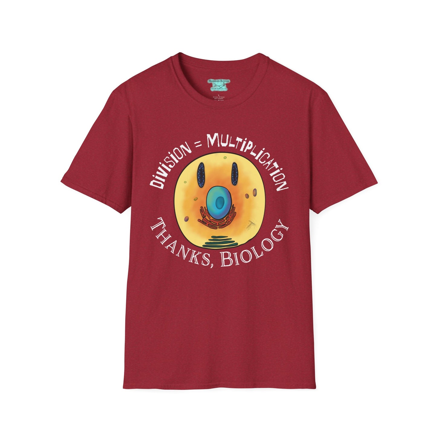 Biology Cell Division T-Shirt, Funny Cell Biology Tee, Unisex Short Sleeve