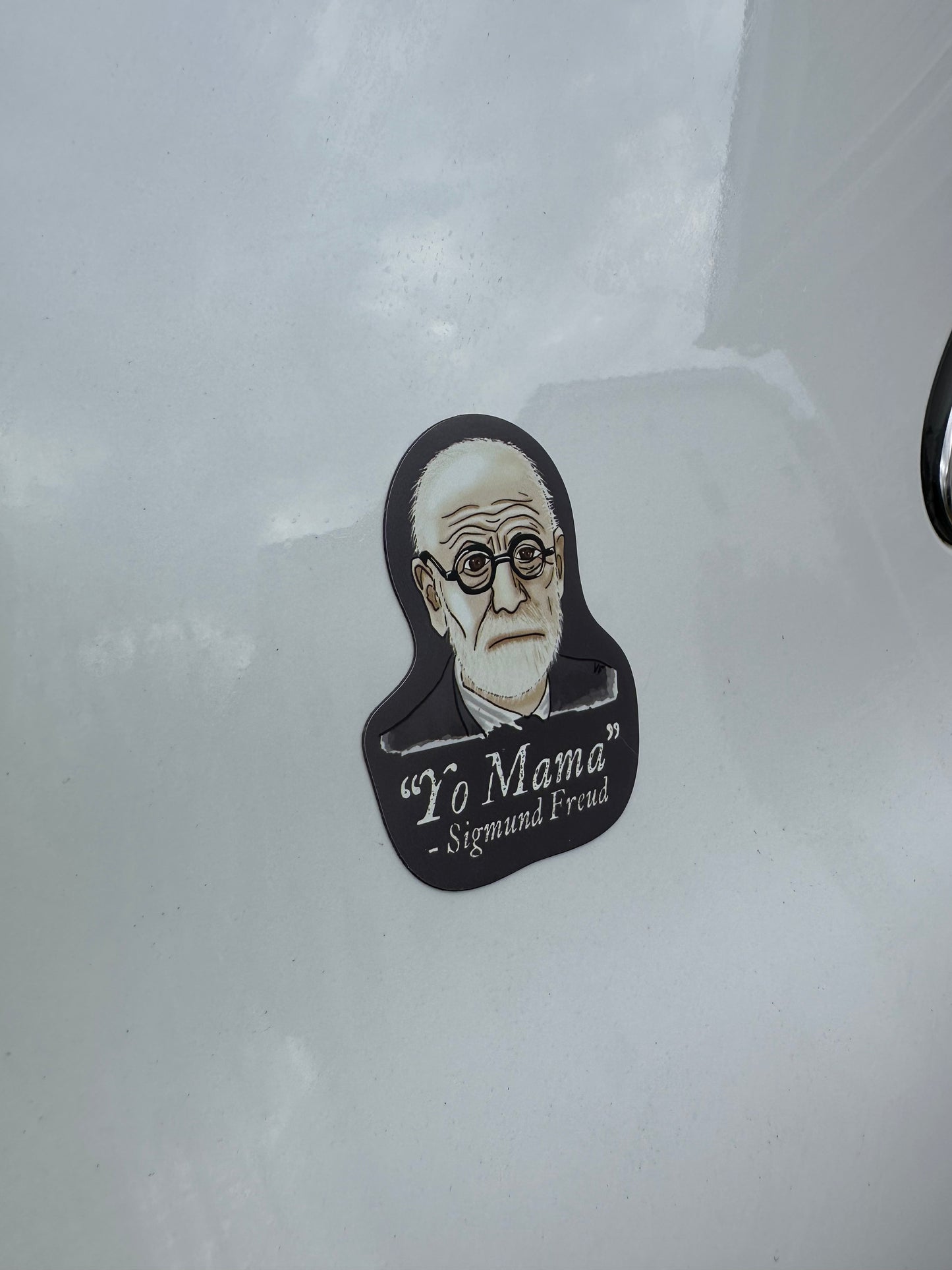 Sigmund Freud Psychology Magnet, Psychology Fridge Magnet, Yo Mama Joke Car Magnet