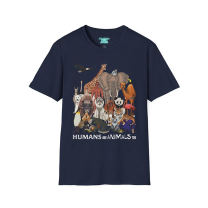 Wildlife Conservation T-Shirt, Humans Are Animals Too Graphic Tee, Unisex Short Sleeve
