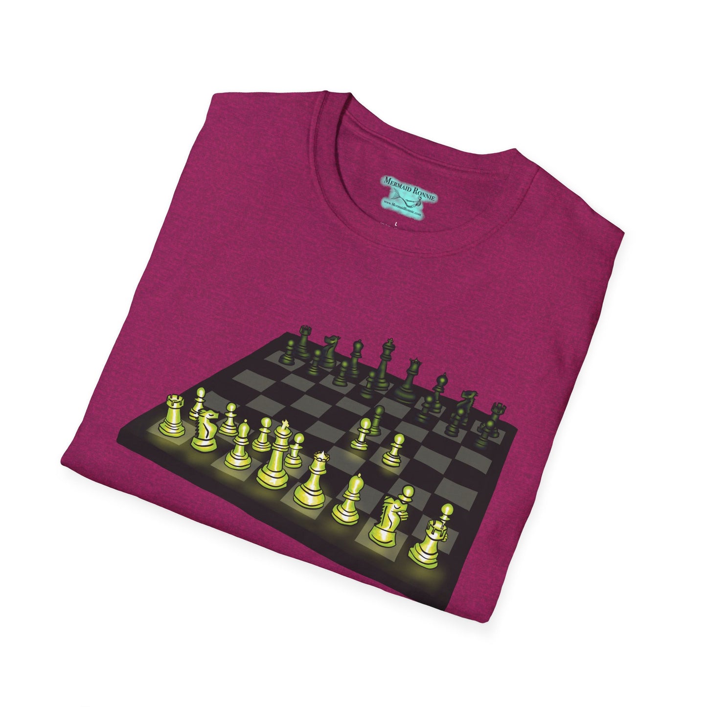 Chess T-Shirt, Queen’s Gambit Opening Position, Unisex Short Sleeve Tee