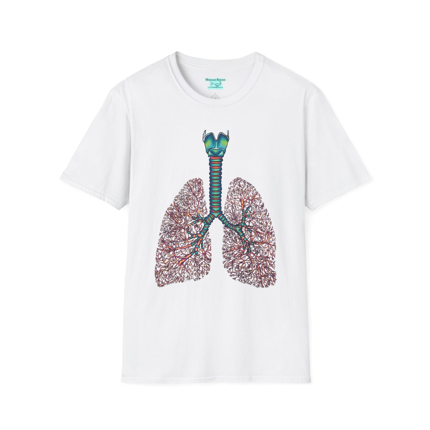 Anatomical Lungs Graphic T-Shirt, Unisex Medical Tee, Respiratory Therapist