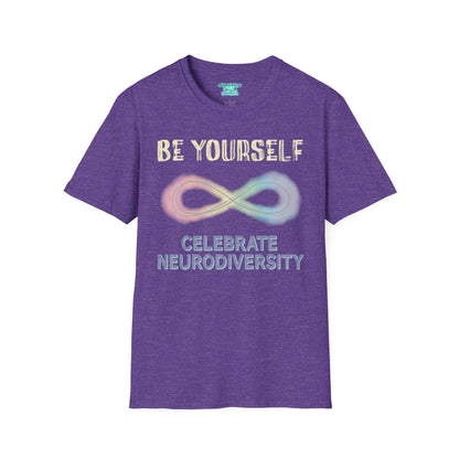 Celebrate Neurodiversity T-Shirt, Pastel Neurodivergent Tee, Rainbow Infinity Symbol