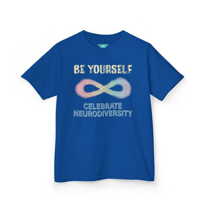 Neurodiversity T-Shirt For Kids, Inspirational Be Yourself Short Sleeve Tee, Autism and ADHD Acceptance
