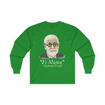 Sigmund Freud Long Sleeve T-Shirt, Funny Psychology Unisex Tee, Yo Mama Joke