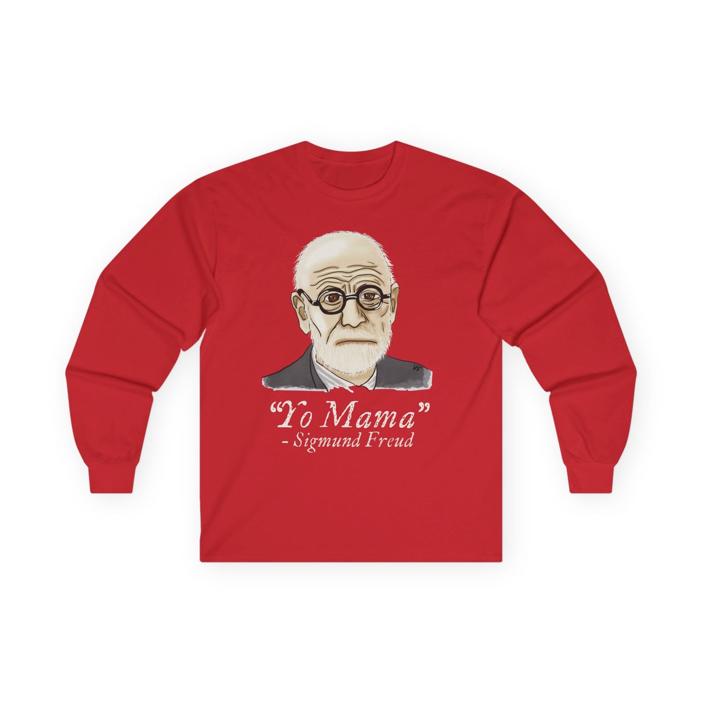 Sigmund Freud Long Sleeve T-Shirt, Funny Psychology Unisex Tee, Yo Mama Joke