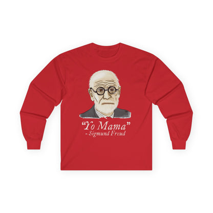 Sigmund Freud Long Sleeve T-Shirt, Funny Psychology Unisex Tee, Yo Mama Joke