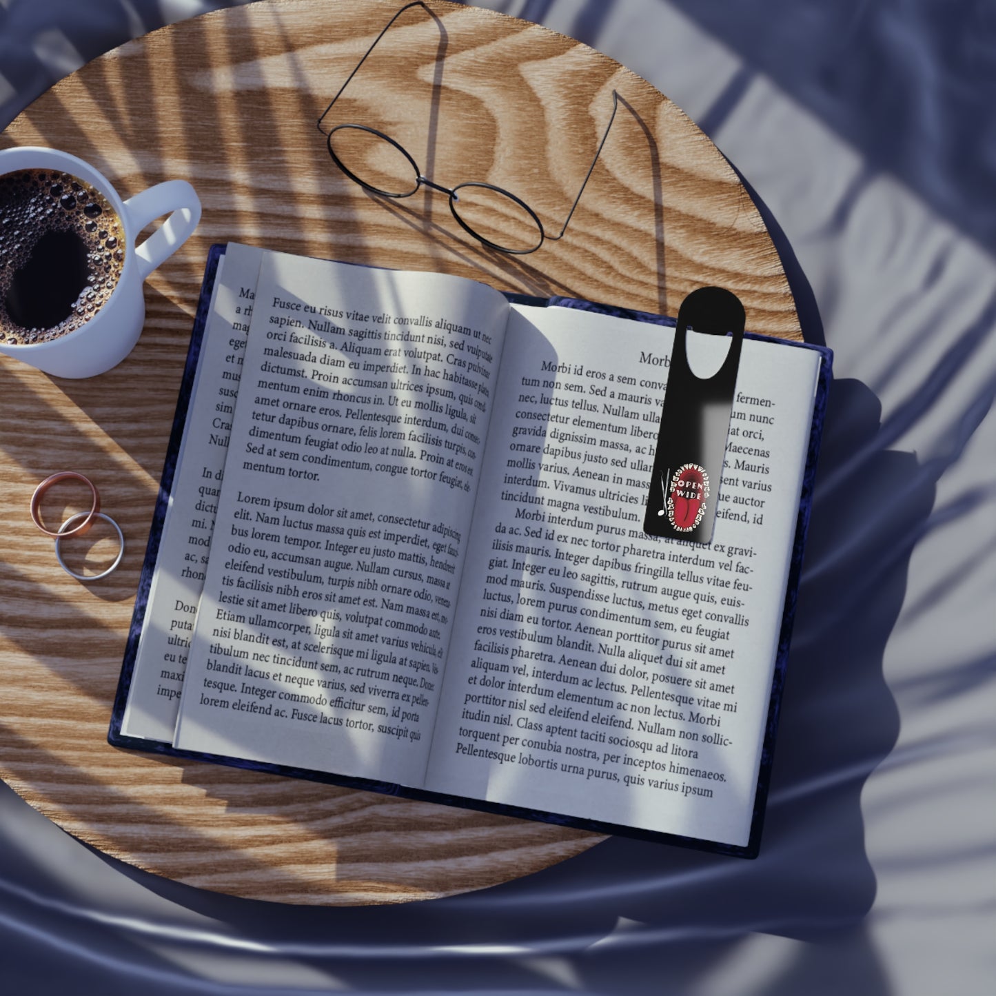 Dental Professional Bookmark, Gift for Dental Hygienists and Dentists, Black Aluminum Page Marker