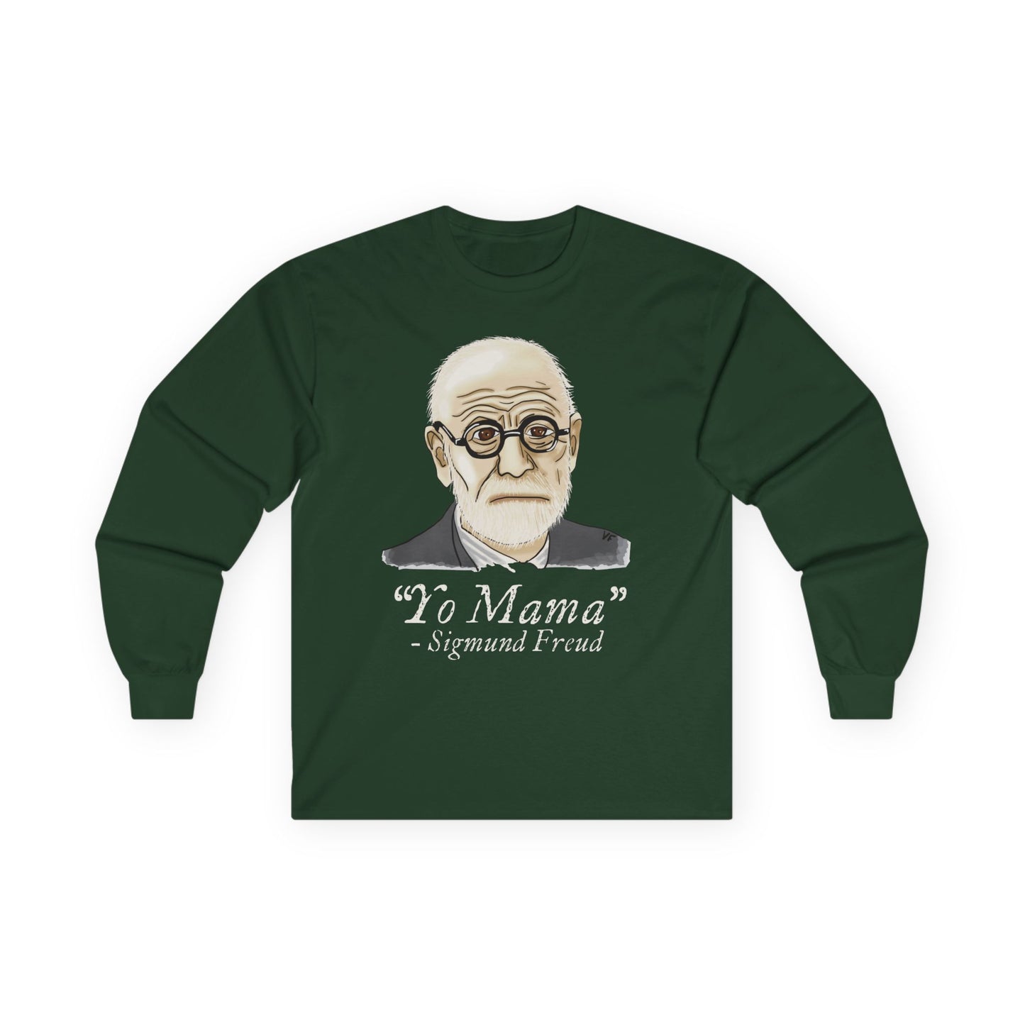Sigmund Freud Long Sleeve T-Shirt, Funny Psychology Unisex Tee, Yo Mama Joke