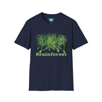 Brainforest Neuroscience T-Shirt, Purkinje Cell Forest, Neuroanatomy Gift, Neuron Short Sleeve Tee