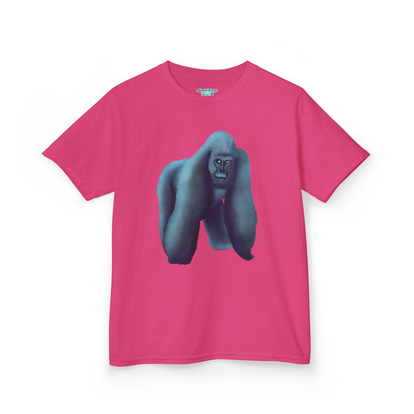 Kids Gorilla Graphic T-Shirt, Silverback Gorilla Shirt, Wildlife Unisex Short Sleeve Tee