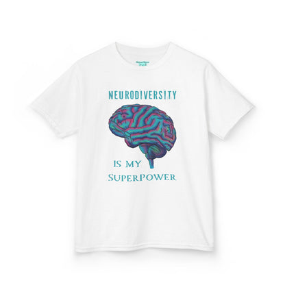 Kids Neurodivergent Tee, Neurodiversity Is My Superpower Youth T-Shirt