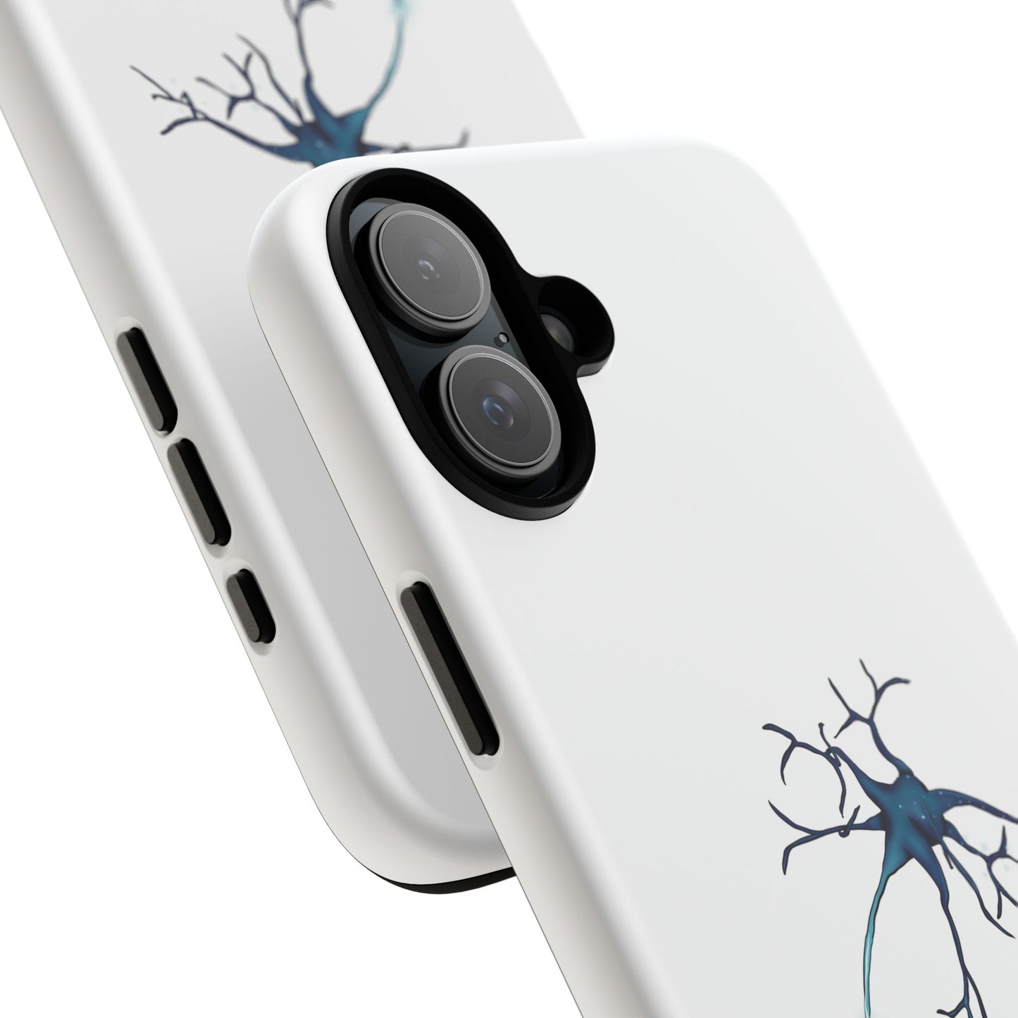 Neuron Phone Case, Neuroscience Protective Cover for iPhone, Google Pixel, Samsung Galaxy, White Anatomy Phone Case