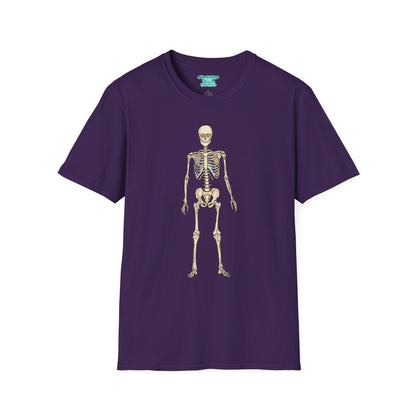 Anatomical Skeleton Graphic T-Shirt, Unisex Short Sleeve Tee, Human Anatomy Gift
