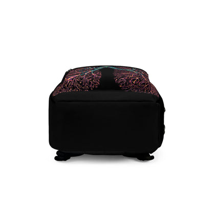 Anatomical Lungs Backpack, Black Anatomy Backpack, Pulmonary Gift, Respiratory System