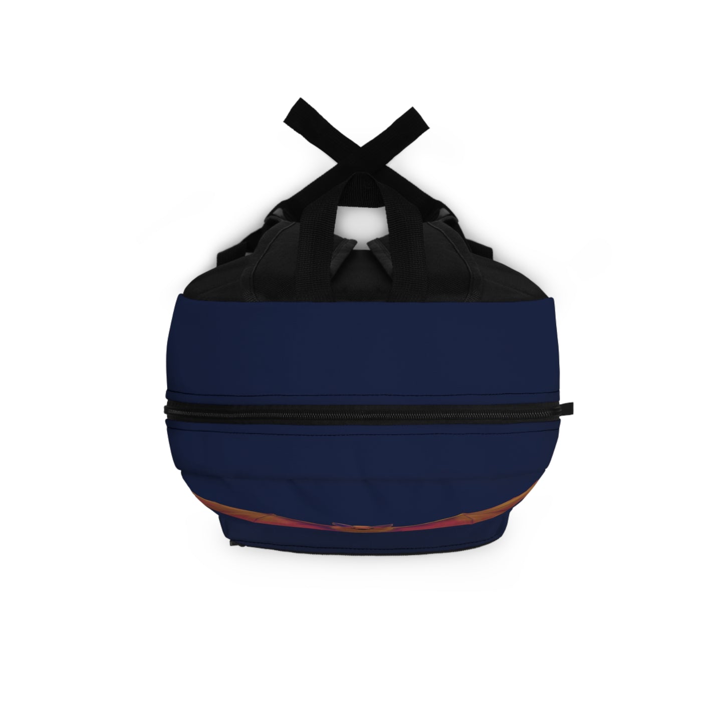 I Love Bats Backpack, Navy Blue Canvas Backpack, Blue Bat Backpack
