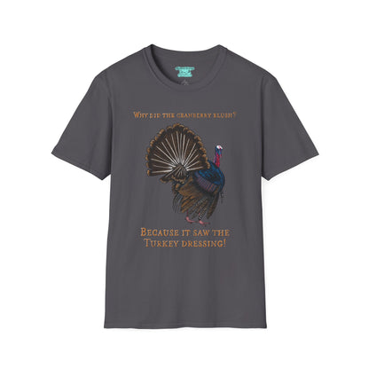 Funny Thanksgiving T-Shirt, Turkey and Cranberry Joke Tee, Unisex Graphic T-Shirt
