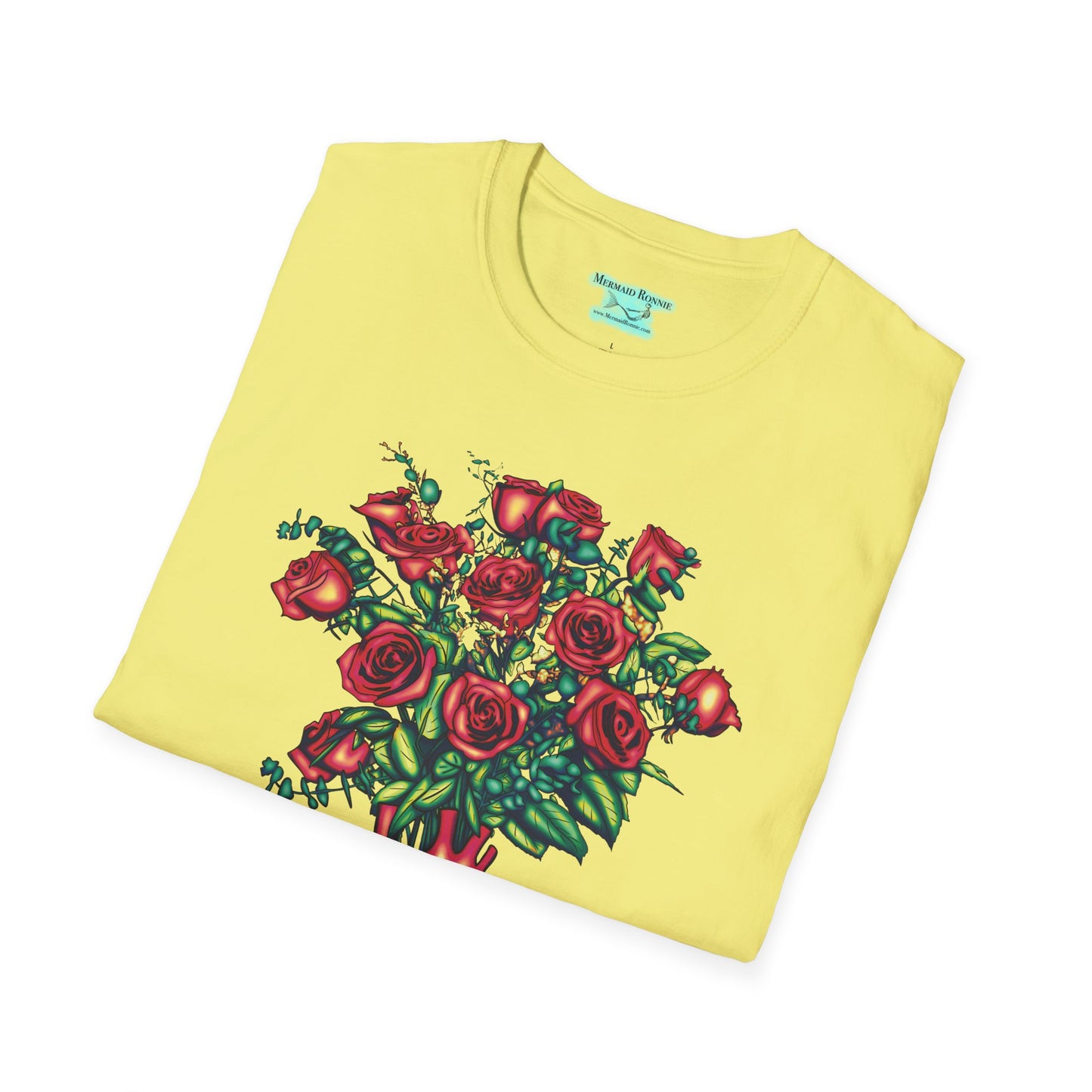 Anatomical Heart T-Shirt, Unisex Bouquet of Roses Tee, Cardiology Gift