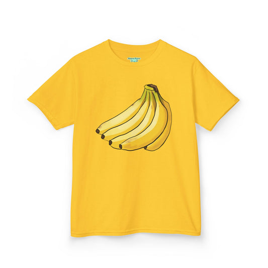 Kids Banana T-Shirt, Bunch of Bananas Graphic Tee, Unisex Short Sleeve