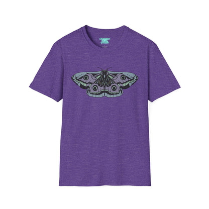Moth Graphic T-Shirt, Purple and Blue Butterfly Tee, Unisex Insect Shirt