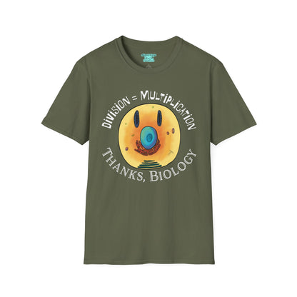 Biology Cell Division T-Shirt, Funny Cell Biology Tee, Unisex Short Sleeve