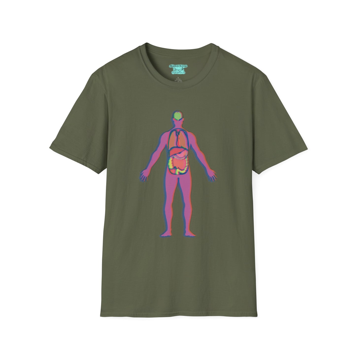 Human Anatomy Graphic T-Shirt, Unisex Internal Organs Tee, Biology Gift