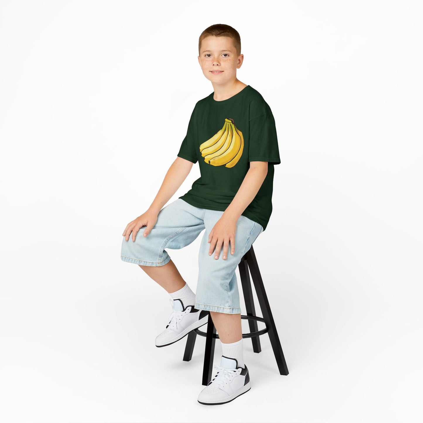 Kids Banana T-Shirt, Bunch of Bananas Graphic Tee, Unisex Short Sleeve