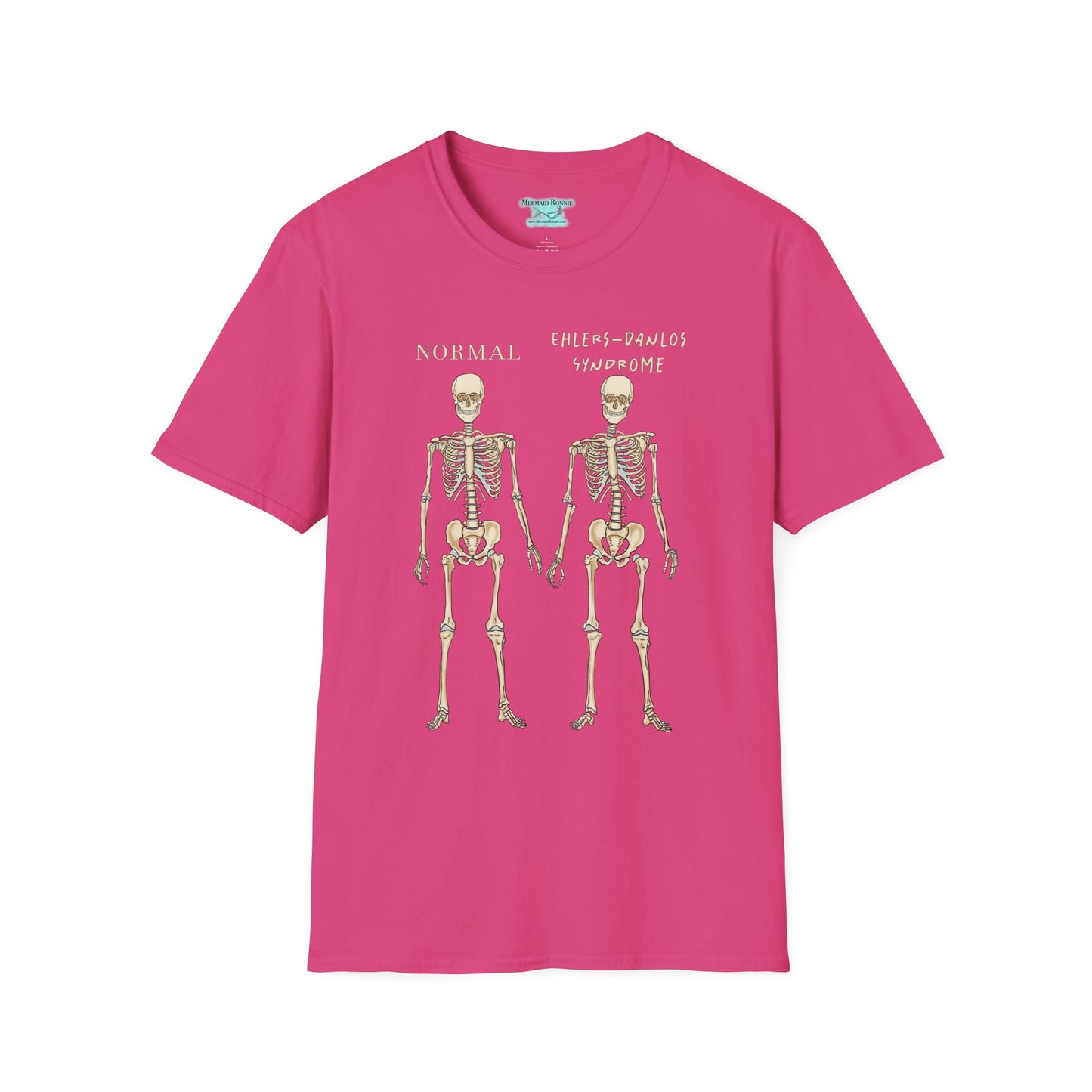 Ehlers-Danlos Syndrome Awareness T-Shirt, EDS Unisex Short Sleeve Graphic Tee, Zebra Gift