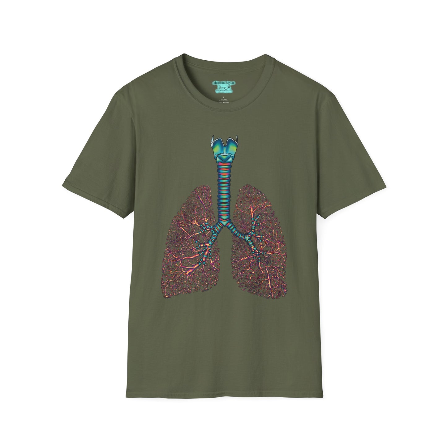 Anatomical Lungs Graphic T-Shirt, Unisex Medical Tee, Respiratory Therapist
