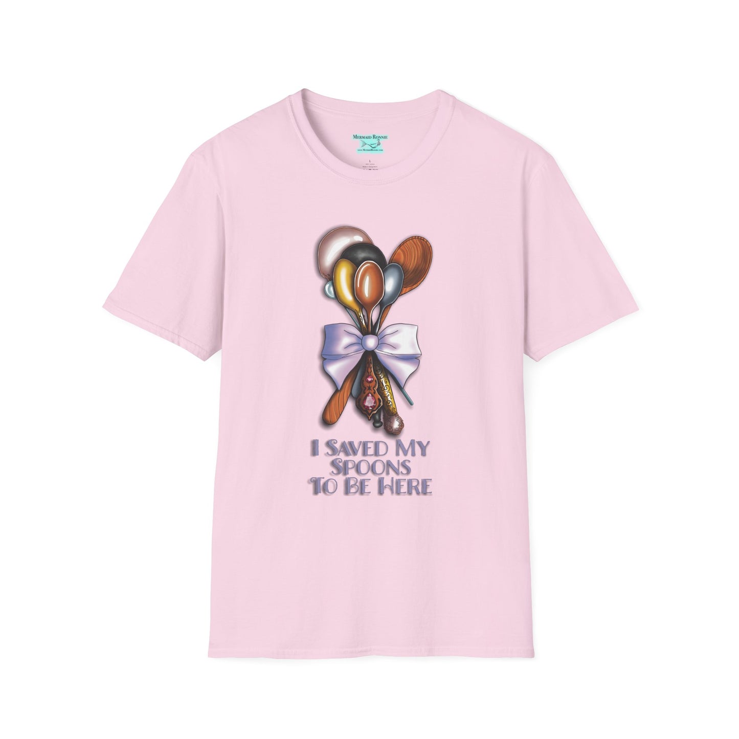 Motivational Spoonie T-Shirt, I Saved My Spoons To Be Here, Chronic Illness Gift