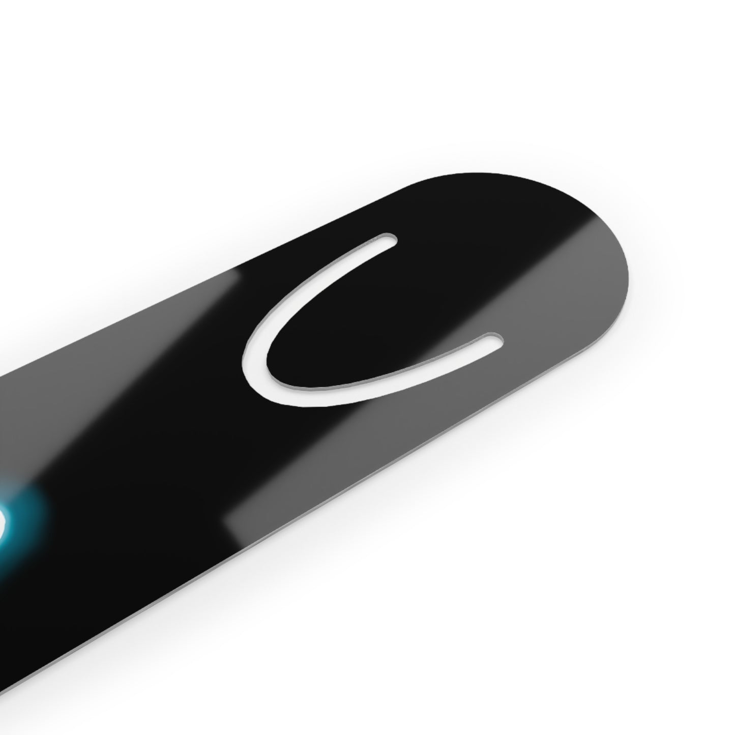 Skeleton Neon Sign Bookmark, Black Aluminum Bookmark With Glowing Skeleton, Anatomy Gift