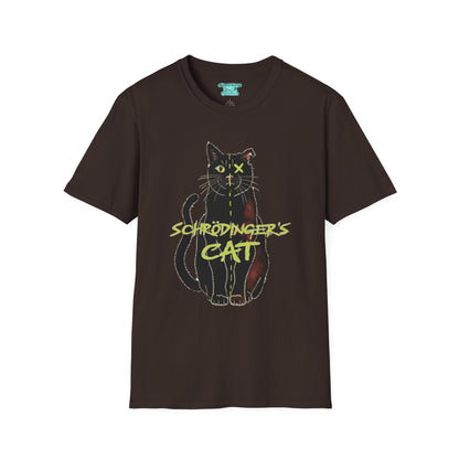 Schrodinger's Cat Graphic T-Shirt, Physics Unisex Short Sleeve Tee