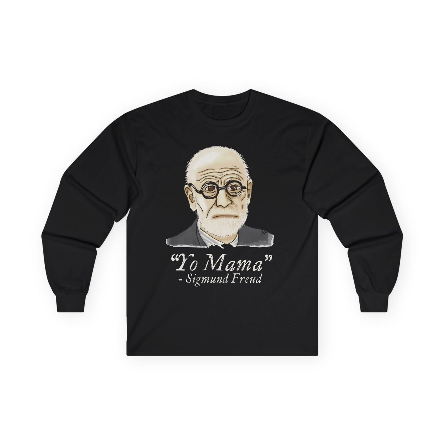 Sigmund Freud Long Sleeve T-Shirt, Funny Psychology Unisex Tee, Yo Mama Joke