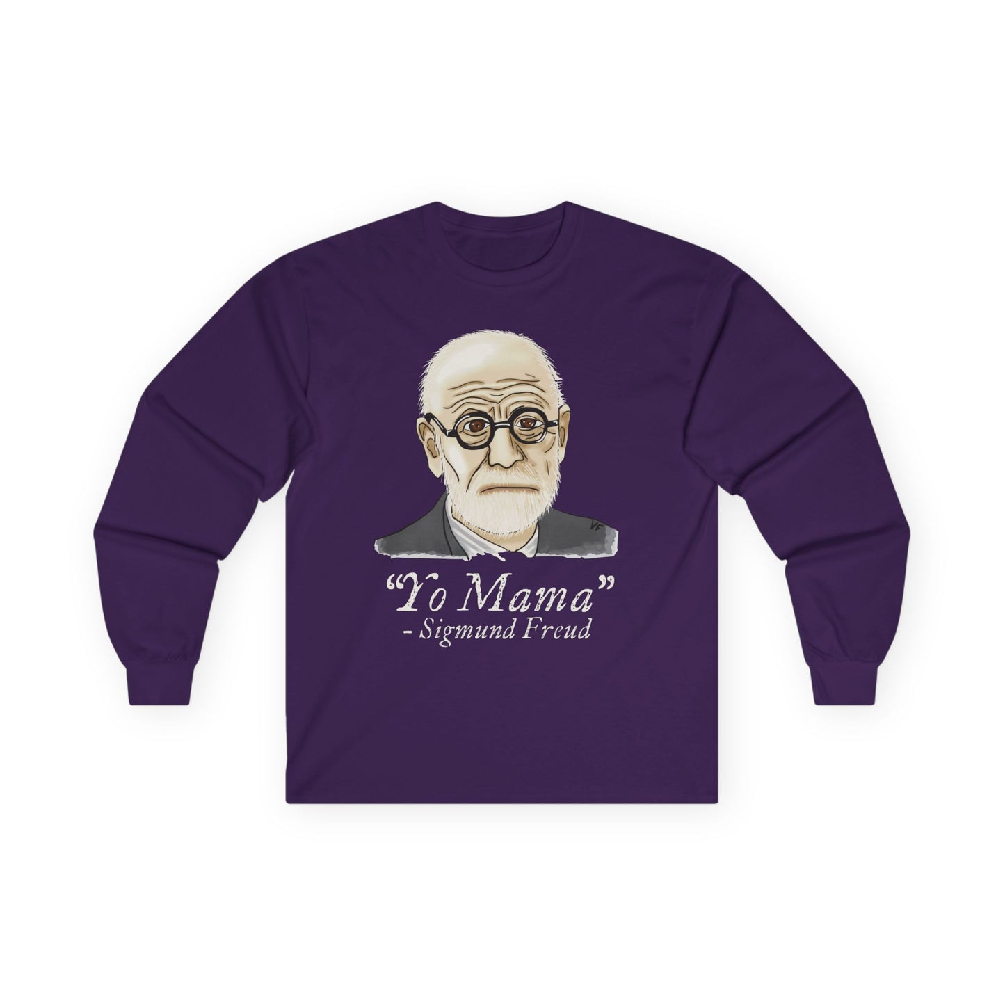Sigmund Freud Long Sleeve T-Shirt, Funny Psychology Unisex Tee, Yo Mama Joke